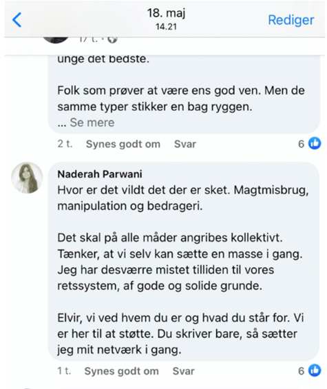 Naderah Parwani på Facebook